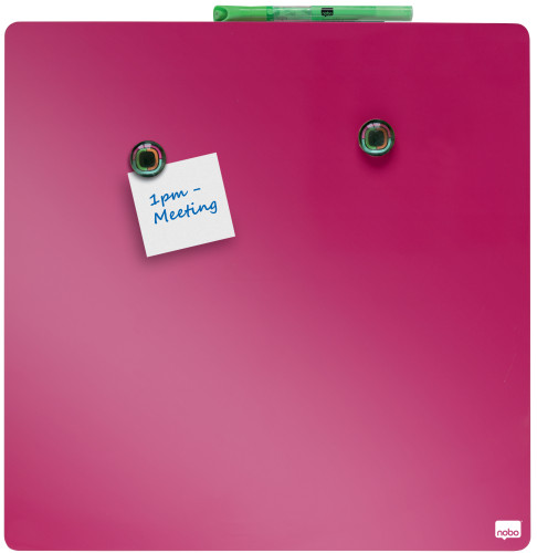 PIZARRA MAGNETICA 360X360MM FACSIA NOBO 1903803