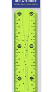 REGLA PVC FLEXIBLE 15 CM BISMARK 324737