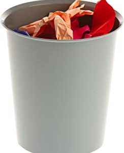PAPELERA ECOGREEN 100% RECICLADO Y RECICLABLE GRIS 18 LITROS 290X310 MM ARCHIVO 2000 2001 GS