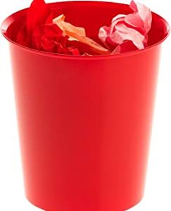 PAPELERA ECOGREEN 100% RECICLADO Y RECICLABLE ROJO 18 LITROS 290X310 MM ARCHIVO 2000 2001 RJ