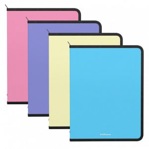 CARPETA POLIPROPILENO CON CREMALLERA MATT PASTEL A4 COLORES SURTIDOS ERICH KRAUSE 59221