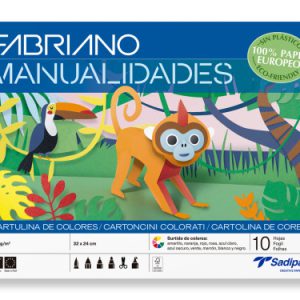 BLOC 10 HOJAS MANUALIDADES CARTULINAS COLOR FABRIANO S0400002