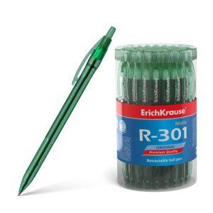 ErichKrause 46767 bolígrafo Verde Bolígrafo de punta retráctil con pulsador 60 pieza(s)