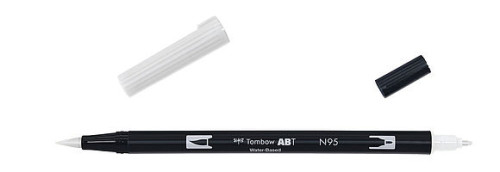 ROTULADOR DOBLE PUNTA PINCEL DUAL BRUSH-N95 - COLOR COOL GREY 1. TOMBOW ABT-N95
