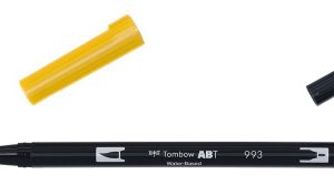 ROTULADOR DOBLE PUNTA PINCEL DUAL BRUSH-993 - COLOR CHROME ORANGE. TOMBOW ABT-993