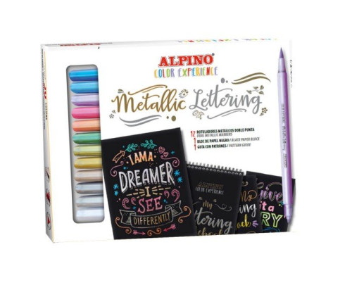 SET METALLIC LETTERING COLOR EXPERIENCE ALPINO AR010701