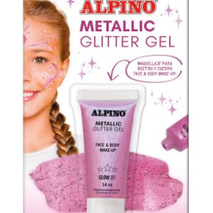 BLÍSTER MAQUILLAJE CON COLOR Y PURPURINA GLITTER ROSA ALPINO DL000604