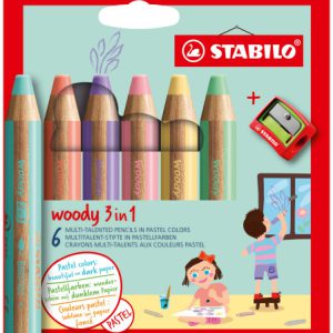 STABILO woody 3 in 1 Colores surtidos 6 pieza(s)