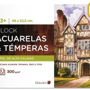 CUADERNO DE DIBUJO A3+. 10 HJ.300GRMS GOLDEN BISMARK 331268