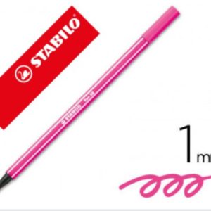 ROTULADOR PREMIUM CON PUNTA DE FIBRA BISELADA PEN 68 MAX COLOR ROSA STABILO 768/56