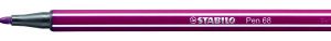 ROTULADOR PUNTA FIBRA MEDIA 1MM. PEN 68 PURPURA STABILO 68/19
