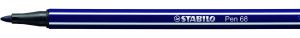 ROTULADOR PUNTA FIBRA MEDIA 1MM. PEN 68 AZUL PRUSIA STABILO 68/22