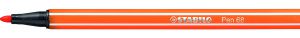 ROTULADOR PUNTA FIBRA MEDIA 1MM. PEN 68 BERMELLON PALIDO STABILO 68/30