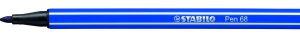 ROTULADOR PUNTA FIBRA MEDIA 1MM. PEN 68 AZUL MARINO STABILO 68/32