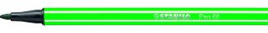 ROTULADOR PUNTA FIBRA MEDIA 1MM. PEN 68 VERDE STABILO 68/36