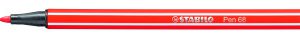 ROTULADOR PUNTA FIBRA MEDIA 1MM. PEN 68 ROJO STABILO 68/40