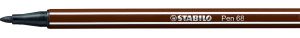 ROTULADOR PUNTA FIBRA MEDIA 1MM. PEN 68 MARRON STABILO 68/45