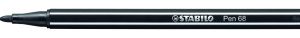 ROTULADOR PUNTA FIBRA MEDIA 1MM. PEN 68 NEGRO STABILO 68/46