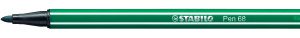 ROTULADOR PUNTA FIBRA MEDIA 1MM. PEN 68 VERDE TURQUESA STABILO 68/53