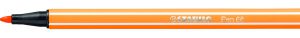 ROTULADOR PUNTA FIBRA MEDIA 1MM. PEN 68 NARANJA STABILO 68/54