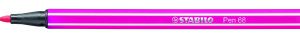 ROTULADOR PUNTA FIBRA MEDIA 1MM. PEN 68 ROSA STABILO 68/56
