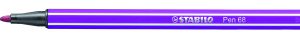 ROTULADOR PUNTA FIBRA MEDIA 1MM. PEN 68 LILA STABILO 68/58