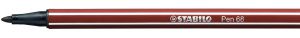 ROTULADOR PUNTA FIBRA MEDIA 1MM. PEN 68 SIENA STABILO 68/75
