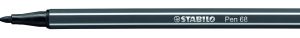 ROTULADOR PUNTA FIBRA MEDIA 1MM. PEN 68 GRIS INTENSO STABILO 68/97