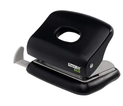 Rapid 24845300 perforador de papel 20 hojas Negro