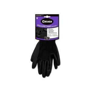 Cegasa 327485 guante de limpieza Poliuretano Negro Unisex Talla única