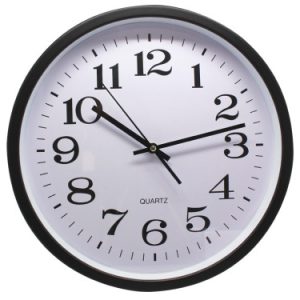 RELOJ OFICINA GRANDE 35 CM NEGRO BISMARK 329869