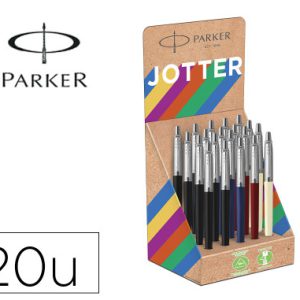 EXPOSITOR 20 UDS JOTTER ORIGINALS RECICLADOS - COLORES CLÁSICOS PARKER 2190110