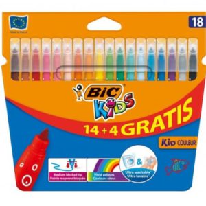 ESTUCHE ROTULADORES FORMATO ESPECIAL 18 UDS KID COULEUR BIC 9375092