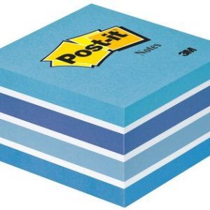 CUBO 450 HOJAS NOTAS ADHESIVAS 76X76MM COLORES SURTIDOS AZULES 2028-B POST-IT 7100172385