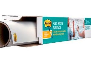 SUPERFICIE ADHESIVA DE BORRADO EN SECO 0,609X0,914M SUPER STICKY FLEX WRITE ROLLO FWS3X2 POST-IT 7100197625