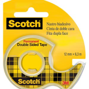 ROLLO CINTA ADHESIVA DOBLE CARA 12,7MM X 6,3M CON DISPENSADOR 136D SCOTH 7100276528