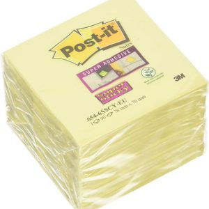 PACK 18+6 BLOCS 90 HOJAS Z-NOTES ADHESIVAS 76X76MM SUPER STICKY CANARY YELLOW R330-SSCY-VP20 POST-IT 7100236629