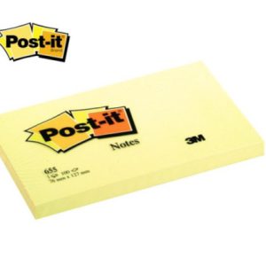 BLOC 100 HOJAS NOTAS ADHESIVAS 76X127MM CANARY YELLOW 6830-CY-W10 POST-IT 7100317839