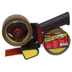 PACK PRECINTADORA MANUAL + 2 ROLLOS CINTA DE EMBALAJE MARRÓN 50MM X 66M HV.5066.R2D.B SCOTH 7100298856