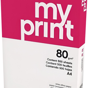 PAQUETE 500H PAPEL ECONOMY 80GR A4 MY PRINT CIE 136 MYP0800034