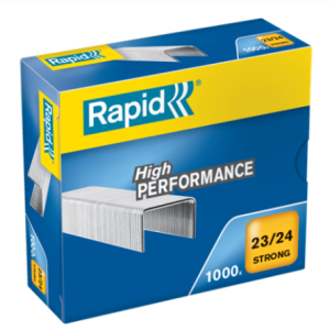 CAJA 1000 GRAPAS STRONG 23/24MM GALVANIZADAS RAPID 24870500