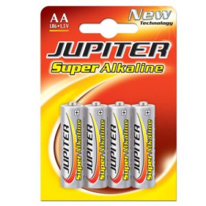 BLISTER 4 PILAS ALKALINAS LR6 - E91 (AA) 318994 JUPITER 040306