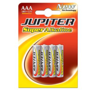 BLISTER 4 PILAS ALKALINAS LR03 - E92 /AAA) 318995 JUPITER 040309