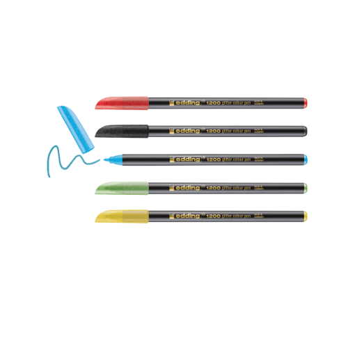 Edding 4-1200-5-3 rotulador Aqua, Negro, Verde claro, Rojo, Amarillo 1 pieza(s) - Imagen 3