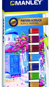 ESTUCHE PINTURA ACRILICA 12 X 12ML MANLEY MDV00012