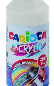 BOTELLA PINTURA ACRILICA 250 ML. BLANCO CARIOCA 40431/01