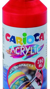 BOTELLA PINTURA ACRILICA 250 ML. ROJO CARIOCA 40431/10