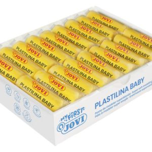 MY FIRST PLASTILINA BABY CAJA 18 PASTILLAS PASTA PARA MODELAR SÚPER BLANDA 38 G AMARILLO  NEW JOVI 37002