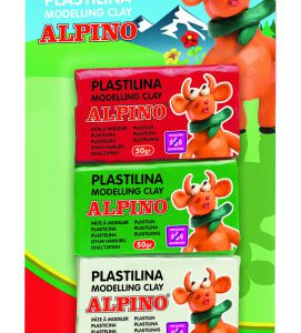 BLISTER 3 UNIDADES PLASTILINA  DE 50 GRS. ALPINO DP000116