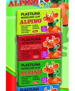 BLISTER 4 UNIDADES PLASTILINA ALPINO DE 50 GRS ALPINO DP000934